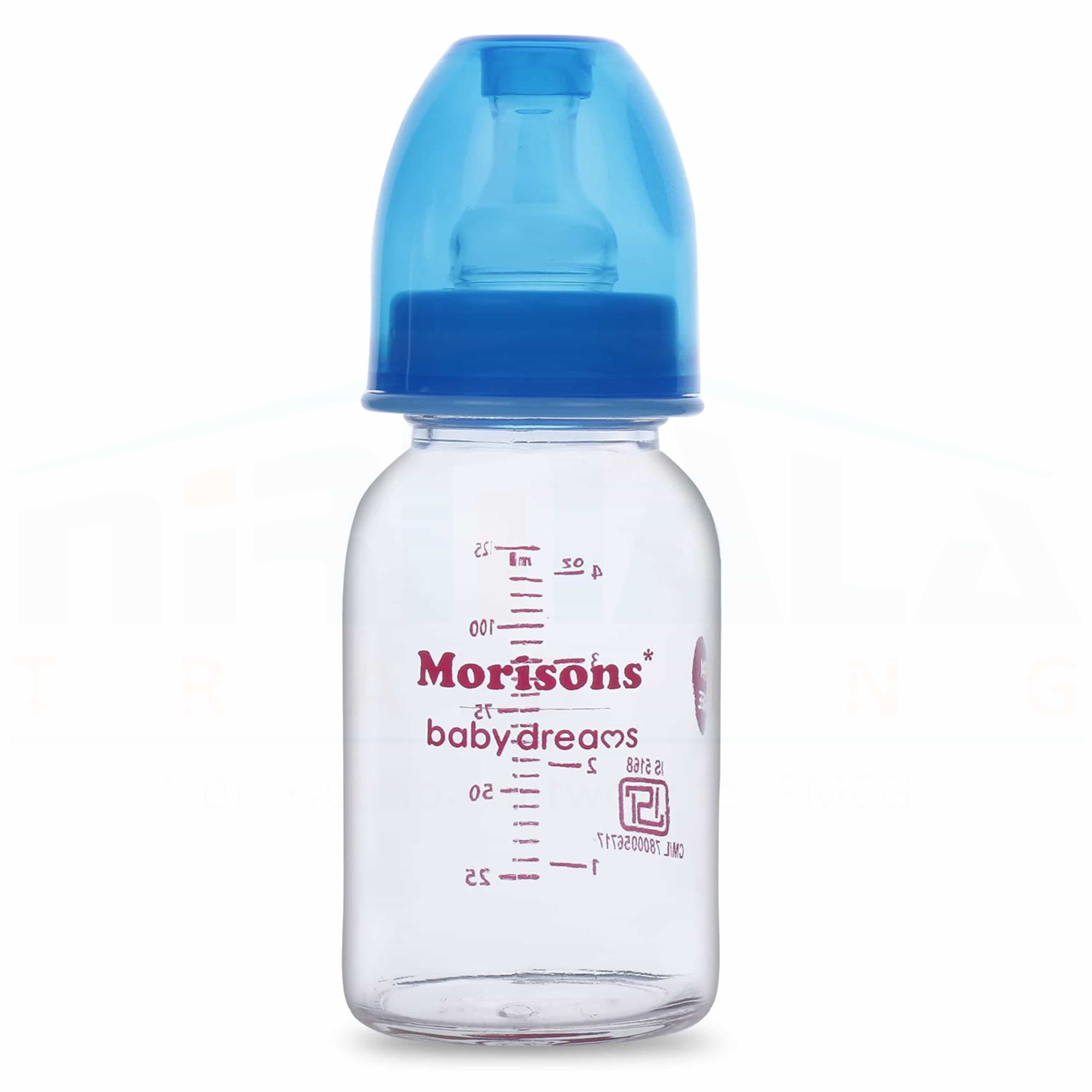 Morisons Feeder Bottle Glass 125ml [1x6x6] (INR 309|NPR 494.40) 2